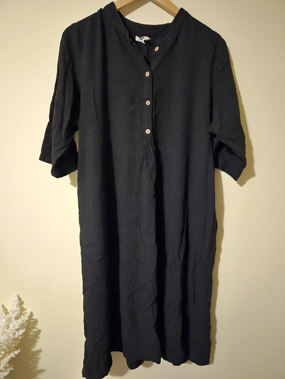 Meomua Linen Cotton Blend Dress